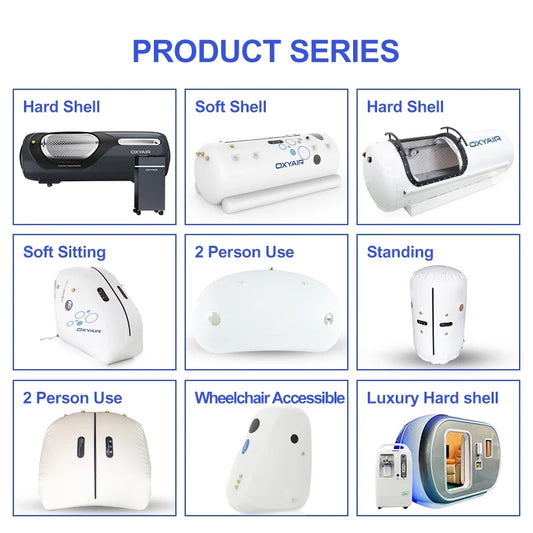 OxyAir 30″ Hard Shell Hyperbaric Oxygen Chamber 2.0ATA – Medical Center High-Flow HBOT System