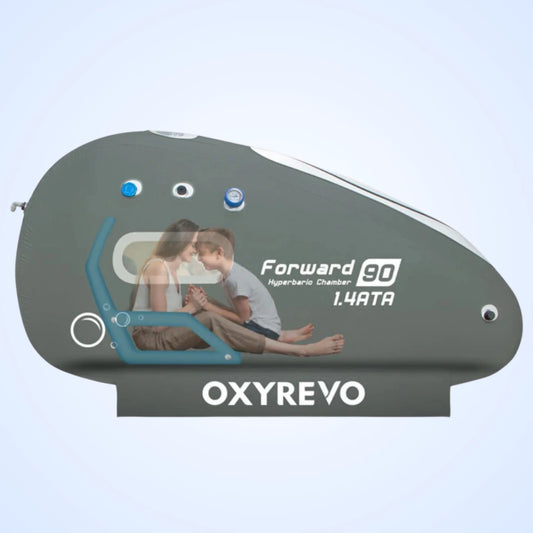 OxyRevo Forward 90 Pro Hyperbaric Chamber 1.5 ATA | Sitting Soft Shell | HBOT Kit