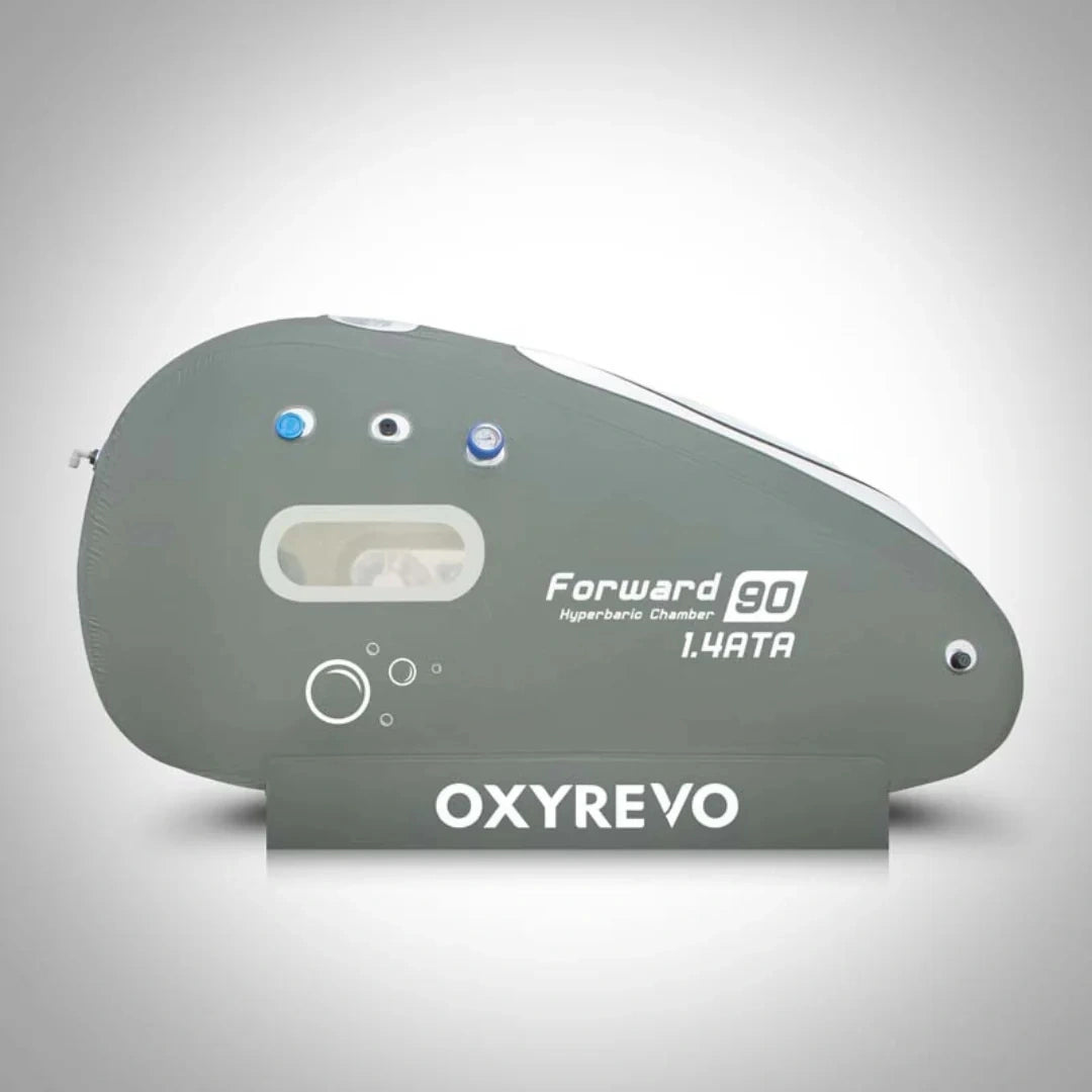 OxyRevo Forward 90 Pro Hyperbaric Chamber 1.5 ATA | Sitting Soft Shell | HBOT Kit