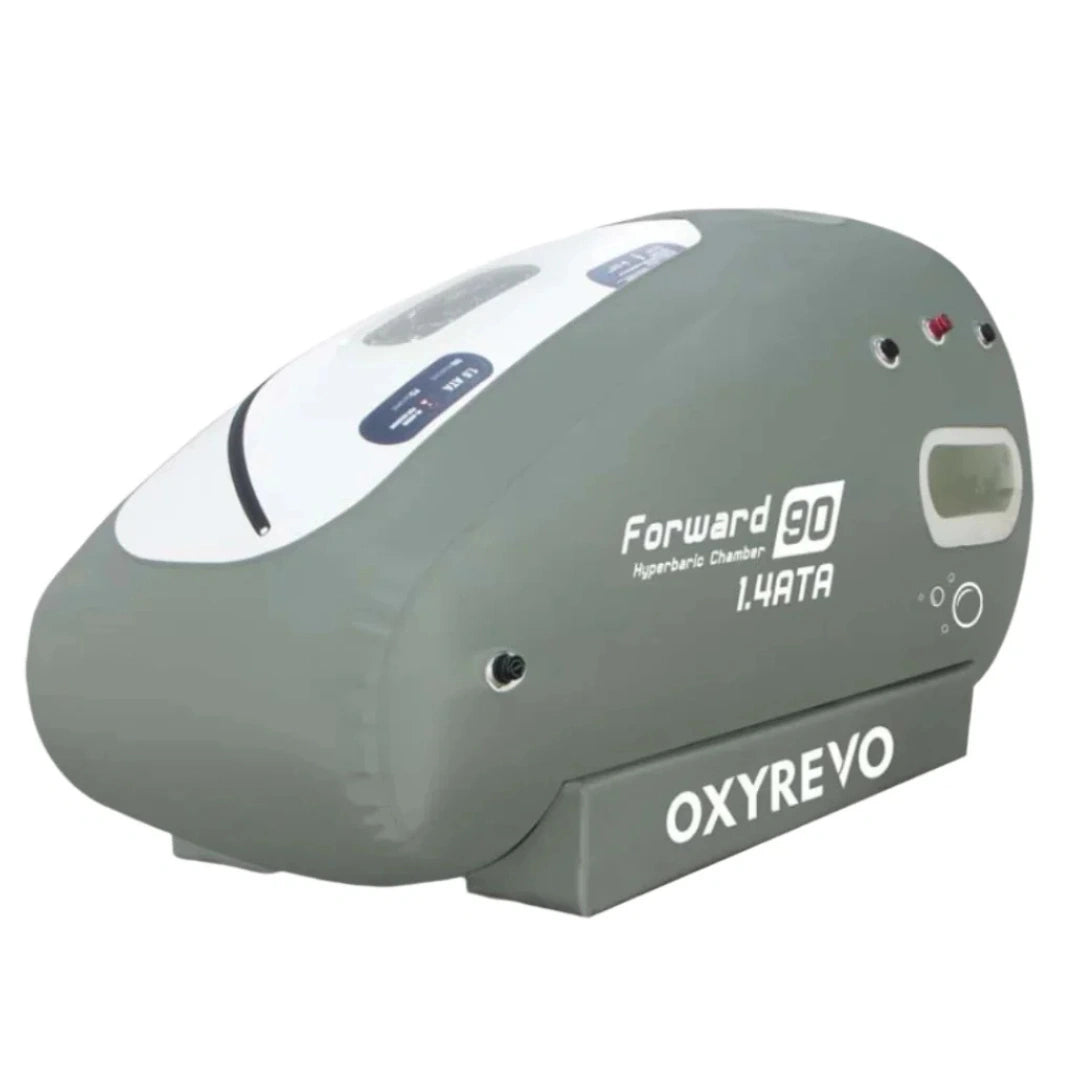 OxyRevo Forward 90 Pro Hyperbaric Chamber 1.5 ATA | Sitting Soft Shell | HBOT Kit