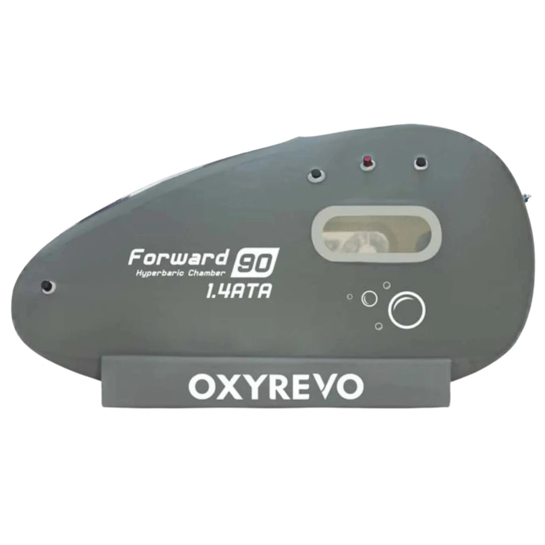 OxyRevo Forward 90 Pro Hyperbaric Chamber 1.5 ATA | Sitting Soft Shell | HBOT Kit