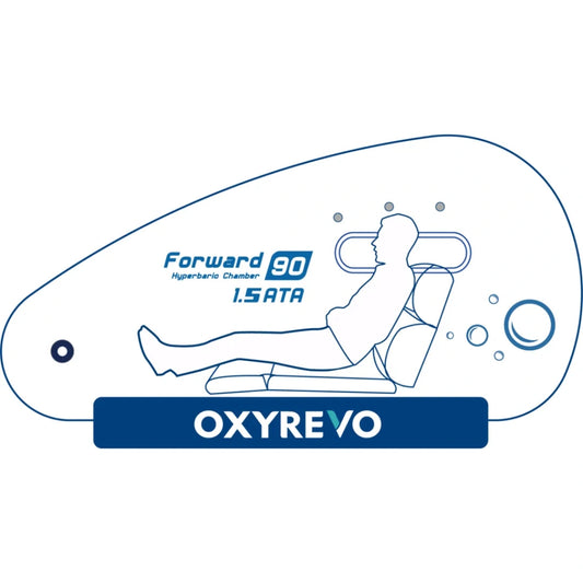 OxyRevo Forward 90 Pro Hyperbaric Chamber 1.5 ATA | Sitting Soft Shell | HBOT Kit