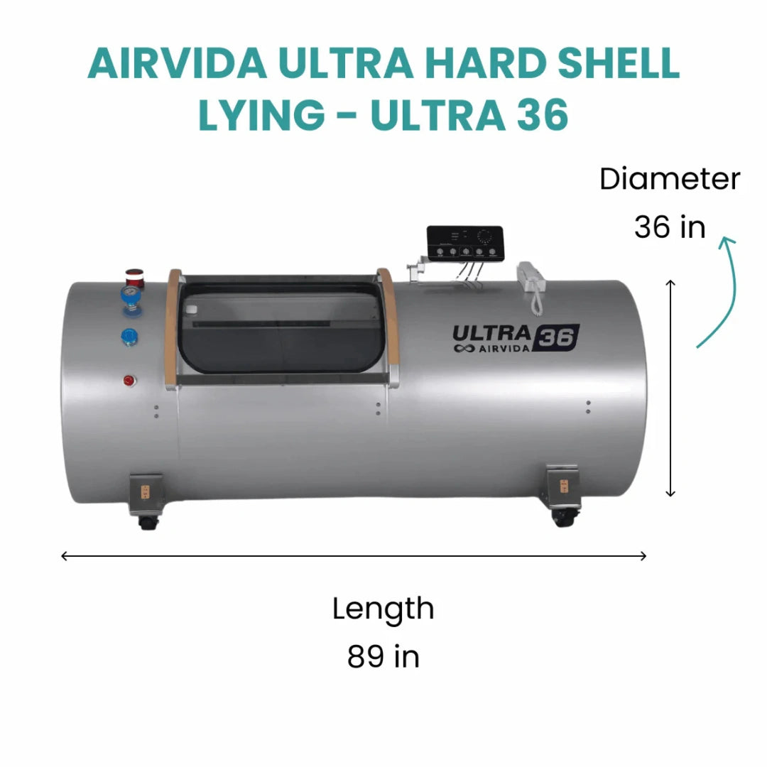 Airvida Ultra Hard Shell Lying Hyperbaric Chamber 1.5–2.0 ATA – High‑Pressure HBOT for Home & Clinic