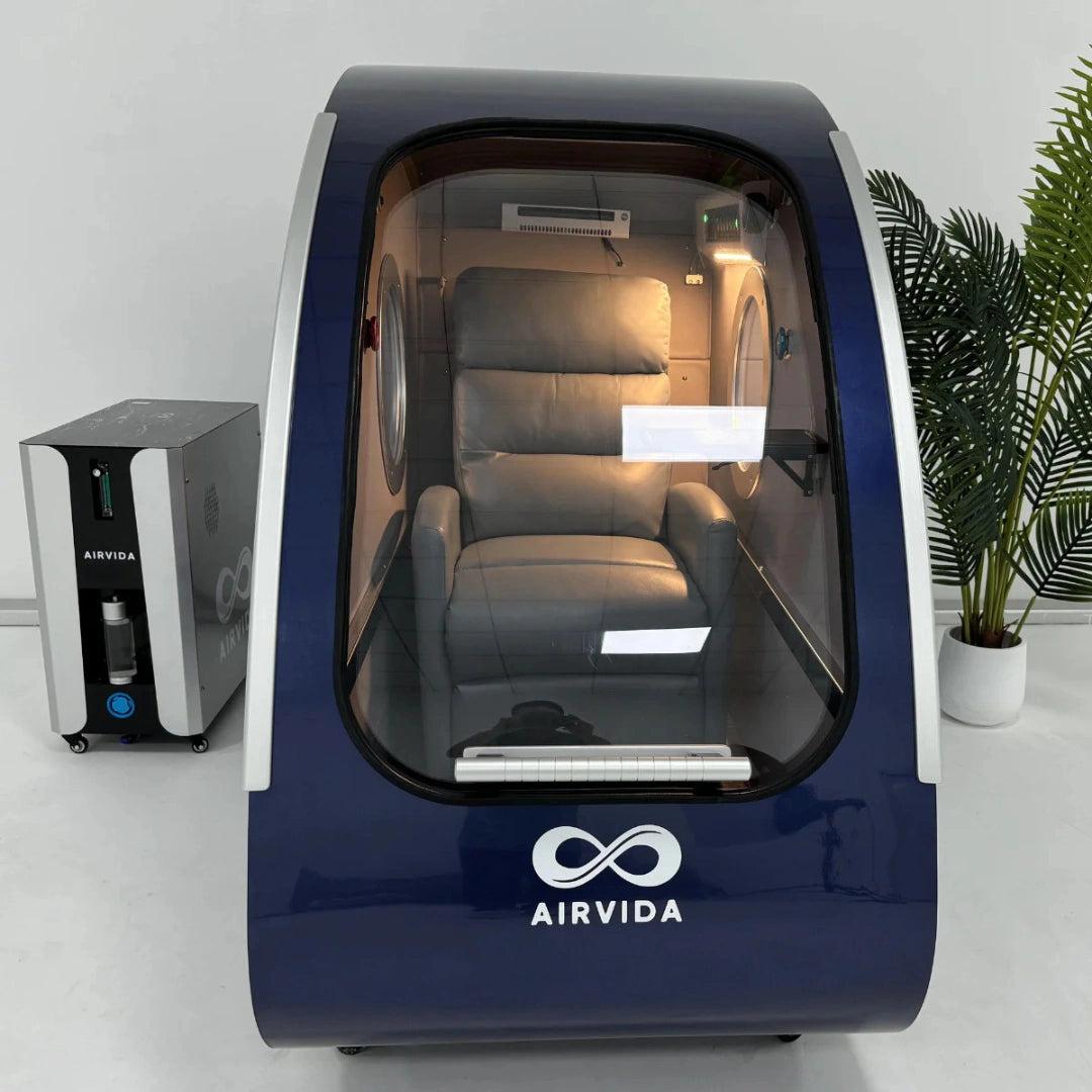 Airvida Elite Hard Shell Sitting Hyperbaric Chamber 1.5–2.0 ATA – Advanced Seated HBOT for Home & Clinic