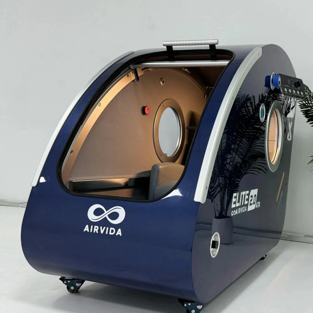 Airvida Elite Hard Shell Sitting Hyperbaric Chamber 1.5–2.0 ATA – Advanced Seated HBOT for Home & Clinic