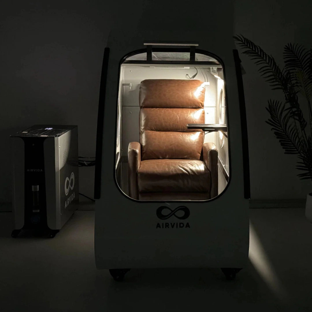 Airvida Elite Hard Shell Sitting Hyperbaric Chamber 1.5–2.0 ATA – Advanced Seated HBOT for Home & Clinic
