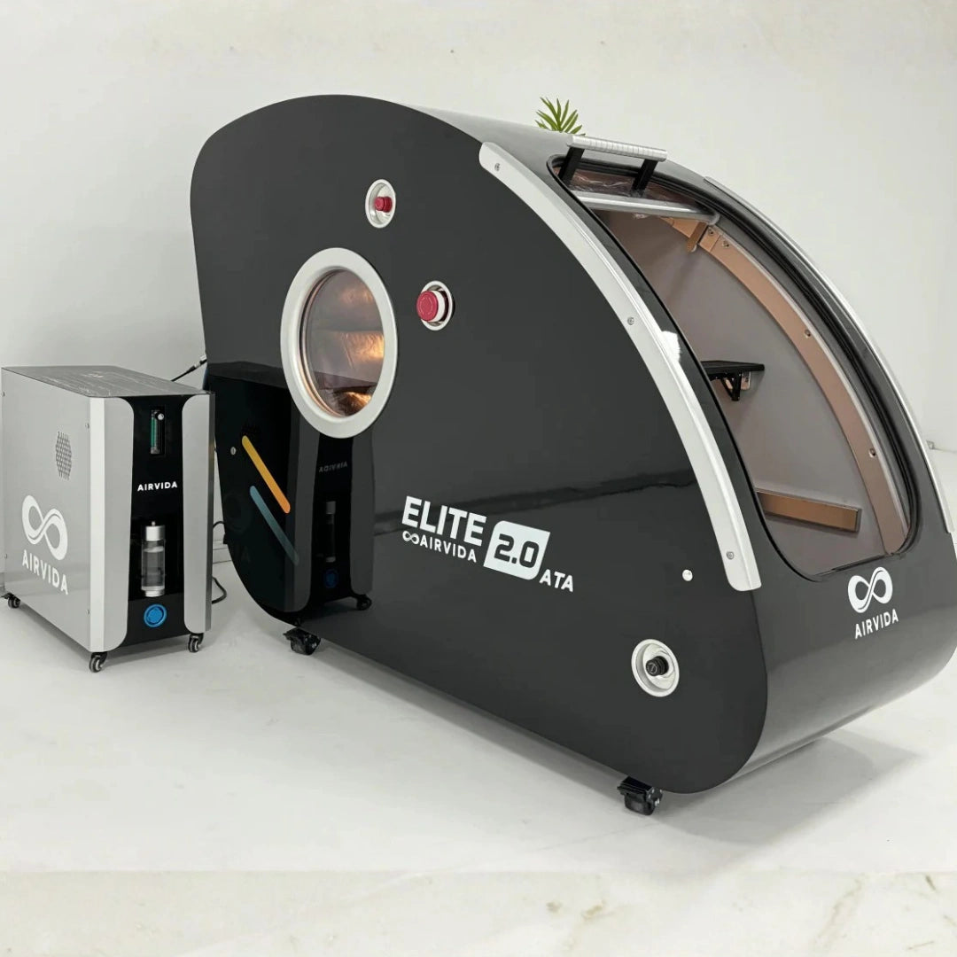 Airvida Elite Hard Shell Sitting Hyperbaric Chamber 1.5–2.0 ATA – Advanced Seated HBOT for Home & Clinic