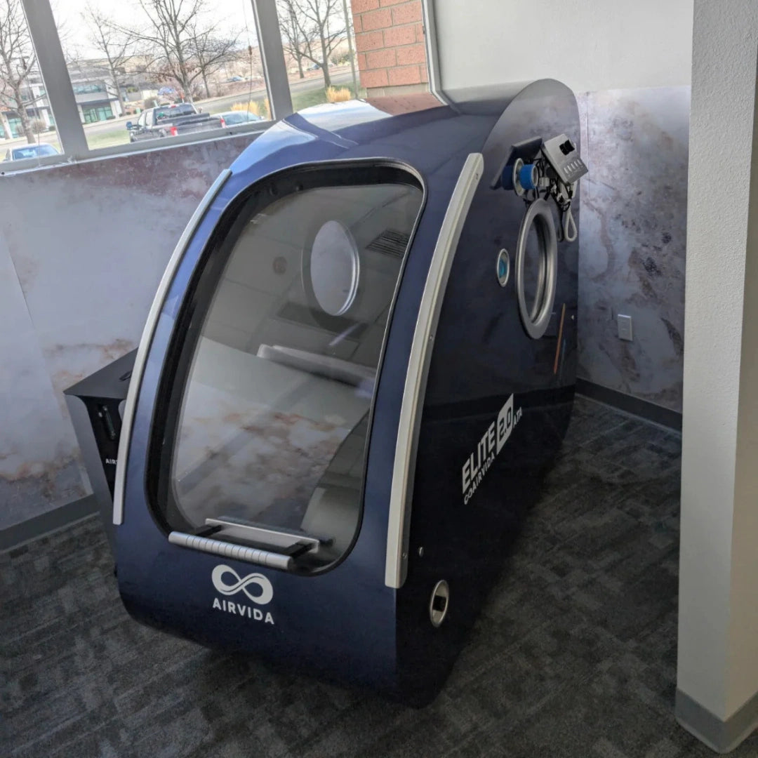 Airvida Elite Hard Shell Sitting Hyperbaric Chamber 1.5–2.0 ATA – Advanced Seated HBOT for Home & Clinic