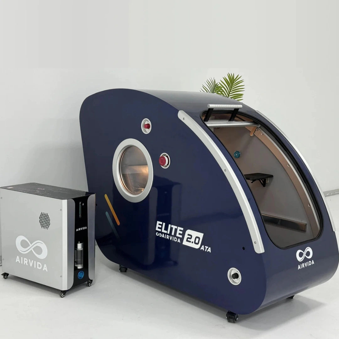 Airvida Elite Hard Shell Sitting Hyperbaric Chamber 1.5–2.0 ATA – Advanced Seated HBOT for Home & Clinic