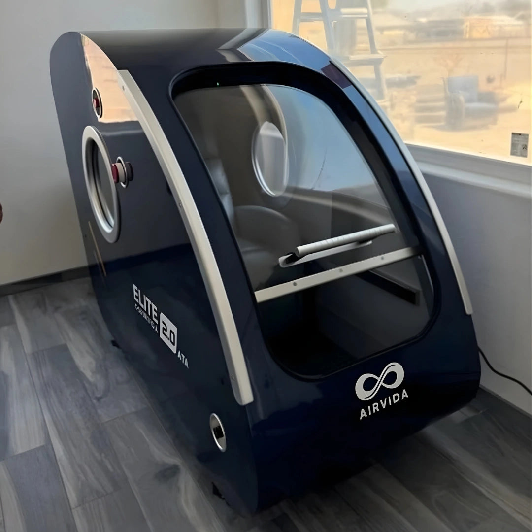 Airvida Elite Hard Shell Sitting Hyperbaric Chamber 1.5–2.0 ATA – Advanced Seated HBOT for Home & Clinic