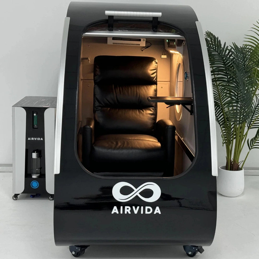 Airvida Elite Hard Shell Sitting Hyperbaric Chamber 1.5–2.0 ATA – Advanced Seated HBOT for Home & Clinic