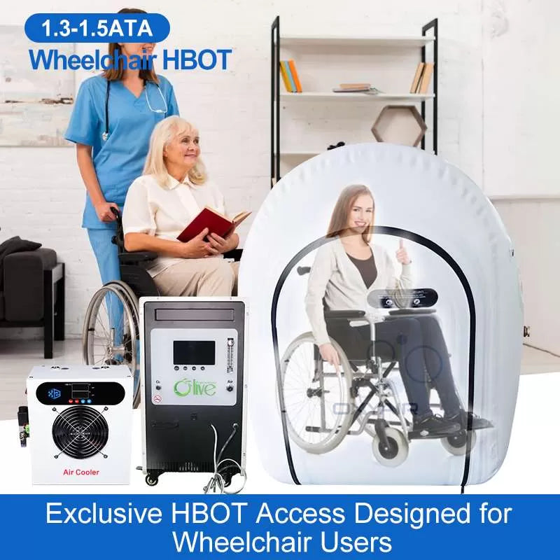 OxyAir Wheelchair Accessible Portable Hyperbaric Oxygen Chamber 1.5ATA – Medical-Grade HBOT System